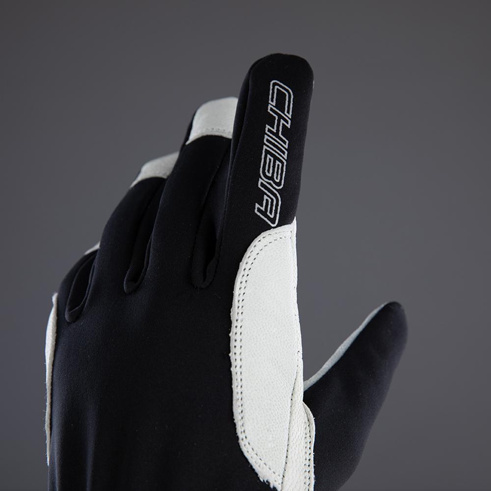 CHIBA Nordic Plus - winddichte, atmungsaktive Radhandschuhe mit Nappa-Leder, Größe 7