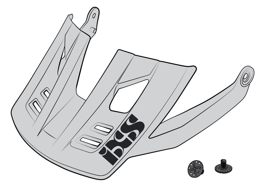 IXS Sports Division iXS Visor + Pins Trigger FF M/L white - Ersatzvisier für klaren Blick