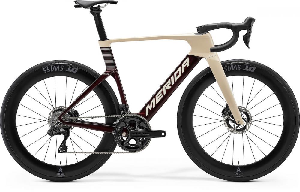 MERIDA REACTO PRO Aero-Rennrad Carbon Dura-Ace Di2 XS Vanilla/Passion Red