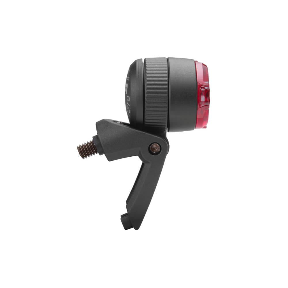Busch&Müller Rücklicht µ E für E-Bike, schwarz, ultra-kompakt, StVZO-zugelassen, für 5-15V DC, seitlich sichtbar, mit Aluminiumgehäuse