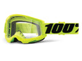 100% Strata 2 Goggle - Clear Lens unis Fluo Yellow - maximale Sicht & Komfort