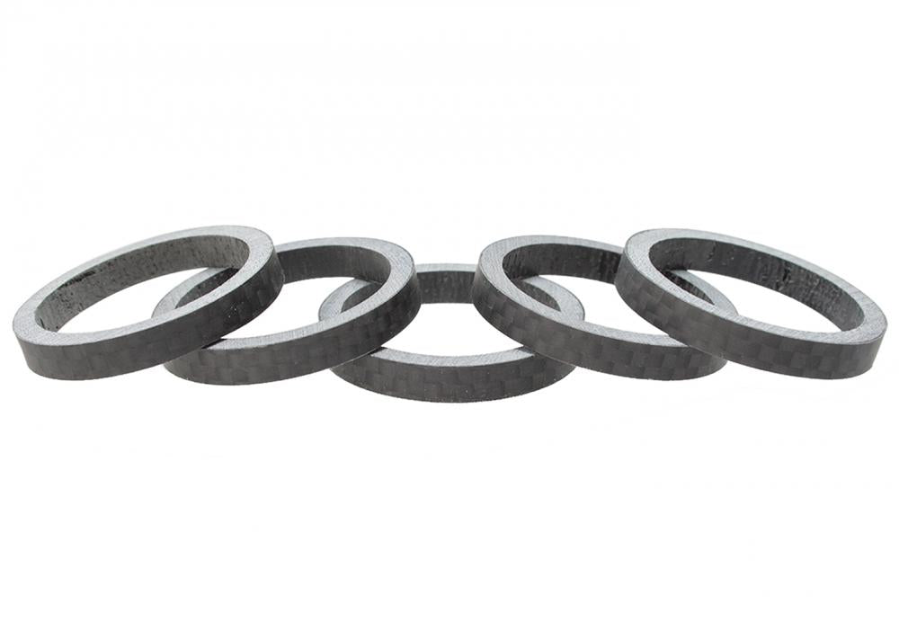 PRO Spacer-Set 3K Carbon 1 1/8" 10 - ultraleichte Spacer für präzise Cockpit-Höhenanpassung