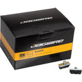 Jagwire Bremsschuhe Mountain Basic Standardgröße Schwarz/silber - zuverlässige Allwetter-Bremsleistung