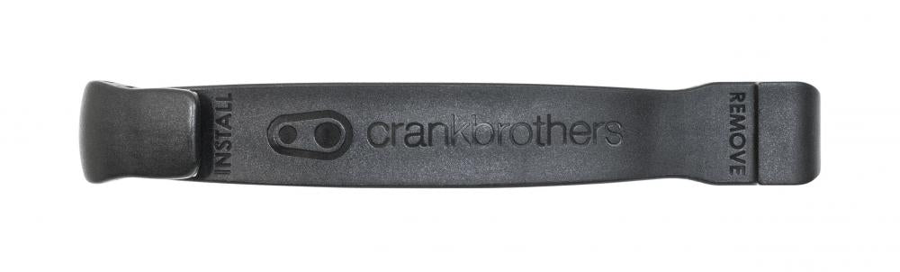 Schwarzer Crankbrothers Speedier Lever Reifenheber aus robustem Nylon für Rennrad und MTB zur Reifenmontage.