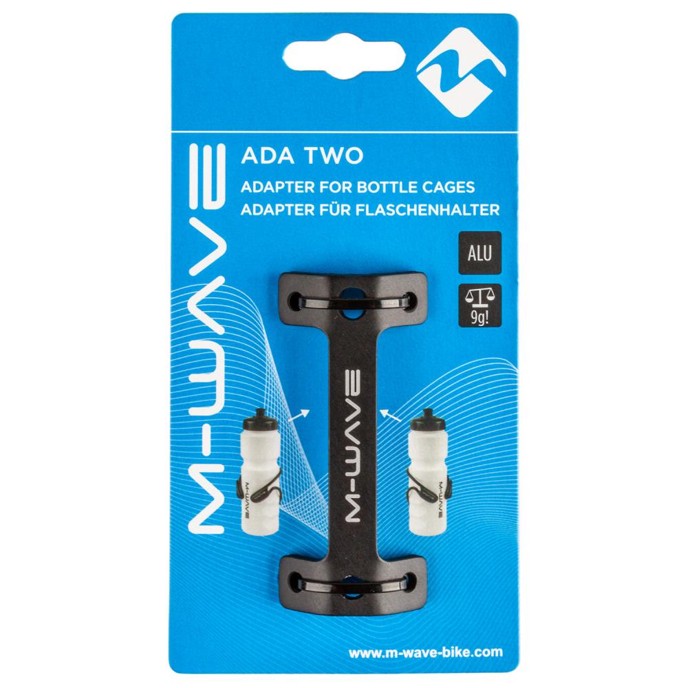 M-WAVE Ada Two Flaschenhalter-Adapter - 2 Halter Schwarz