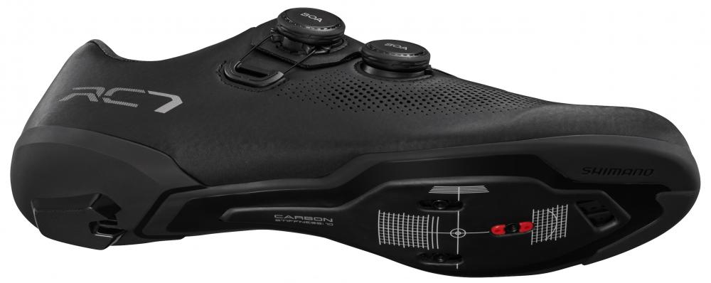 SHIMANO Fahrradschuhe RC703 Road SPD-SL Herren/Damen breit Größe 41 Schwarz