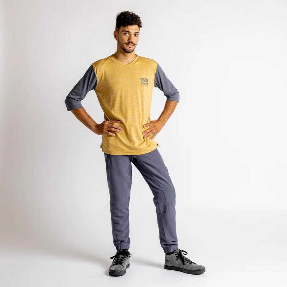IXS Sports Division iXS Carve Pants L charcoal - atmungsaktive MTB-Hose mit vollem Knieschutz
