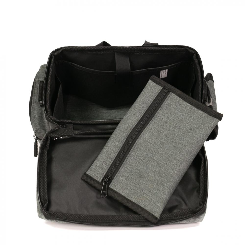 Haberland Lenkertasche 8l Max grau - praktische Fahrrad-Lenkerbag mit KLICKfix
