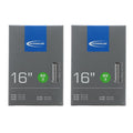 Schwalbe 2x Schlauch AV3 16 Zoll (47/62-305) mit 40mm Autoventil