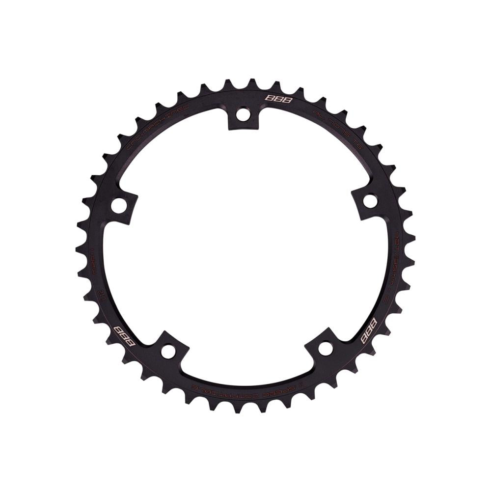 BBB Cycling BBB Kettenblatt RoadGear 42T/135mm 11sp. 42Z/135mm anthrazit - präziser Antrieb für Rennräder