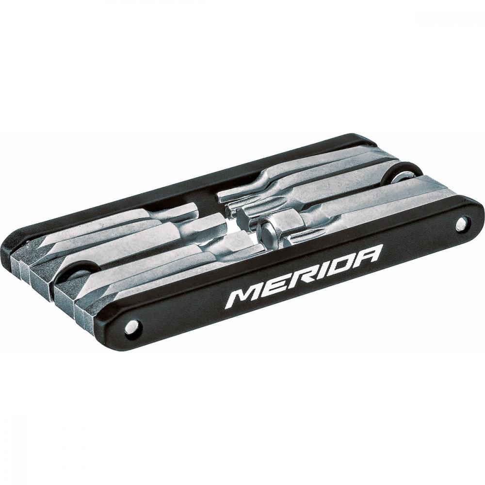 Merida Mini Tool 12-in-1 Werkzeug Schwarz - Kompaktes Fahrrad-Multitool 80g