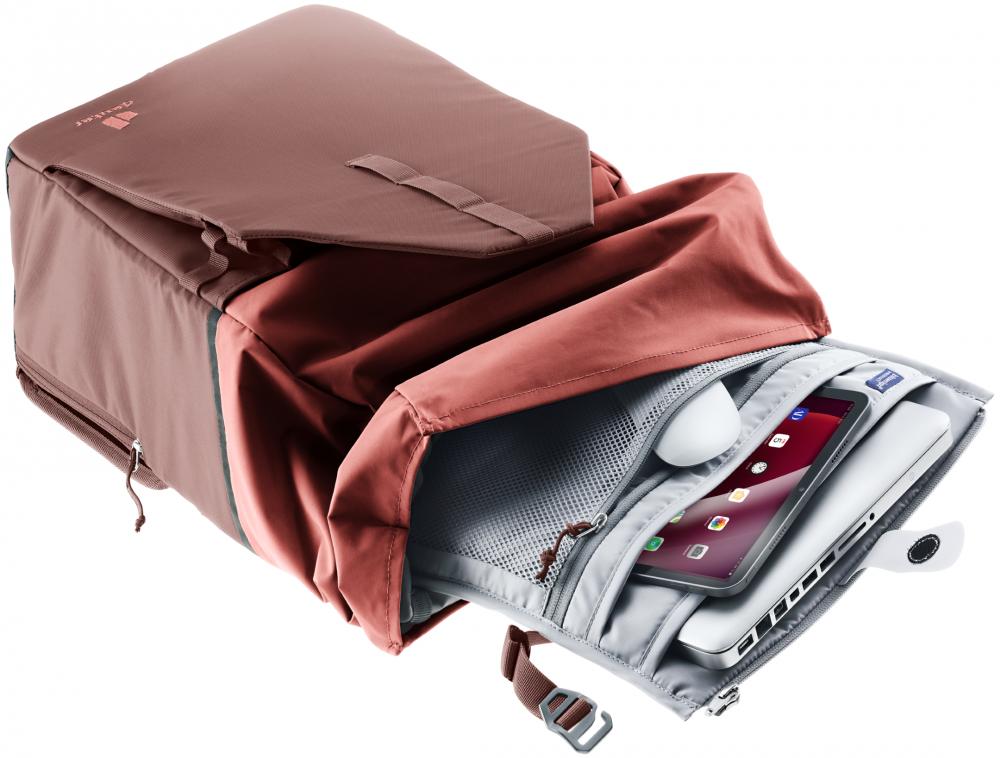 Deuter Xberg 25 Fahrradtasche Raisin-Caspia - 2-in-1 Rucksack & Hinterradtasche 25L