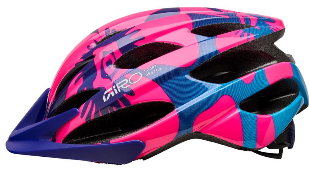 Giro Raze berry/blue flowers UY
