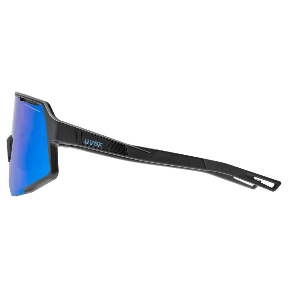 uvex Sequenze Black Matt - Mirror Blue Sportbrille, Einheitsgröße