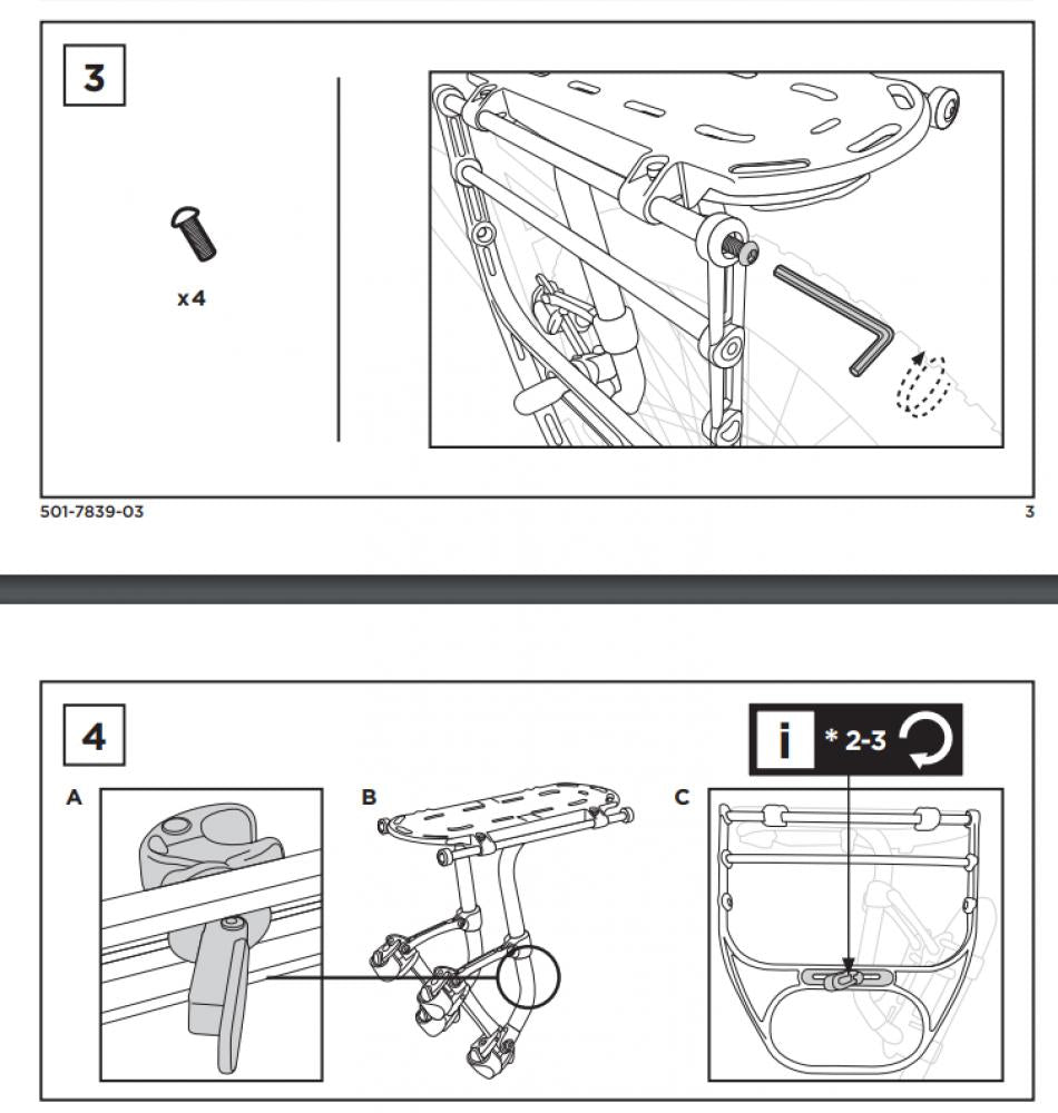 Thule Pack´n Pedal Seitenrahmen Side Frames