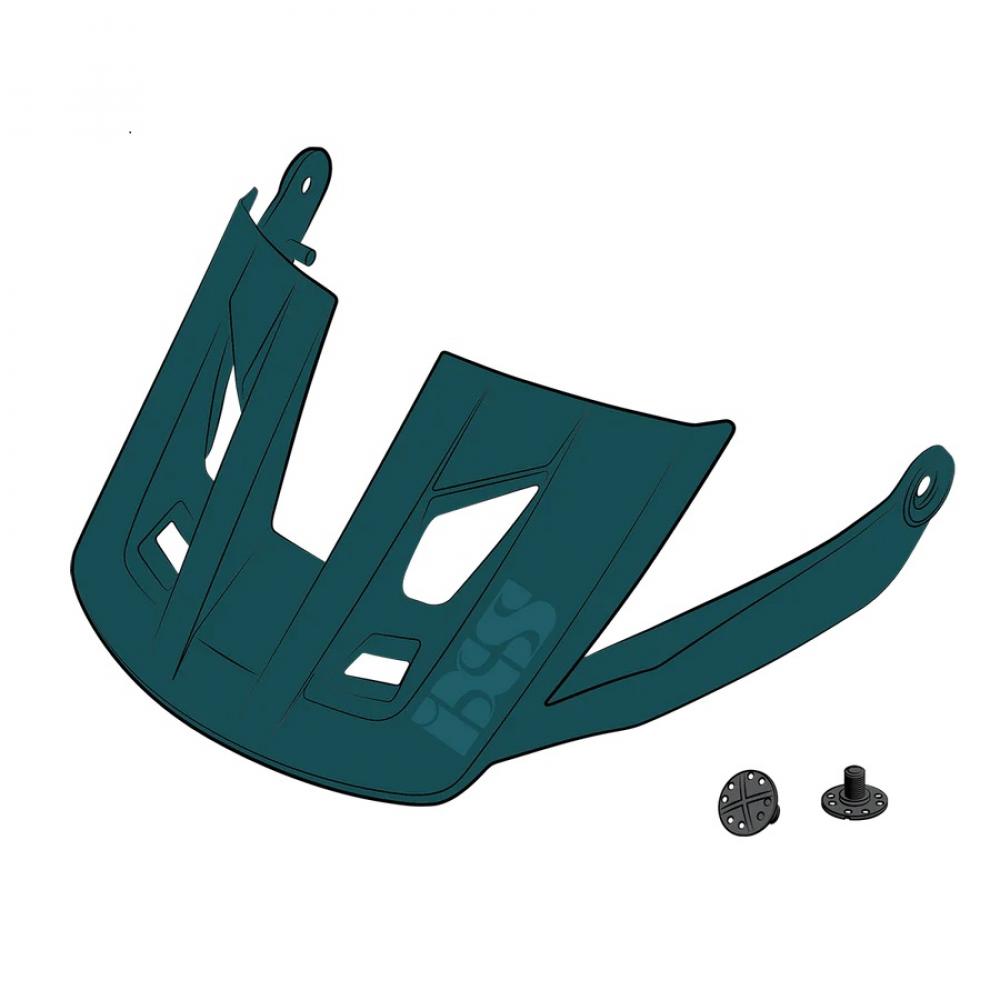 IXS Sports Division iXS Visor + Pins Trigger AM M/L Everglade - Ersatzvisier für optimalen Schutz