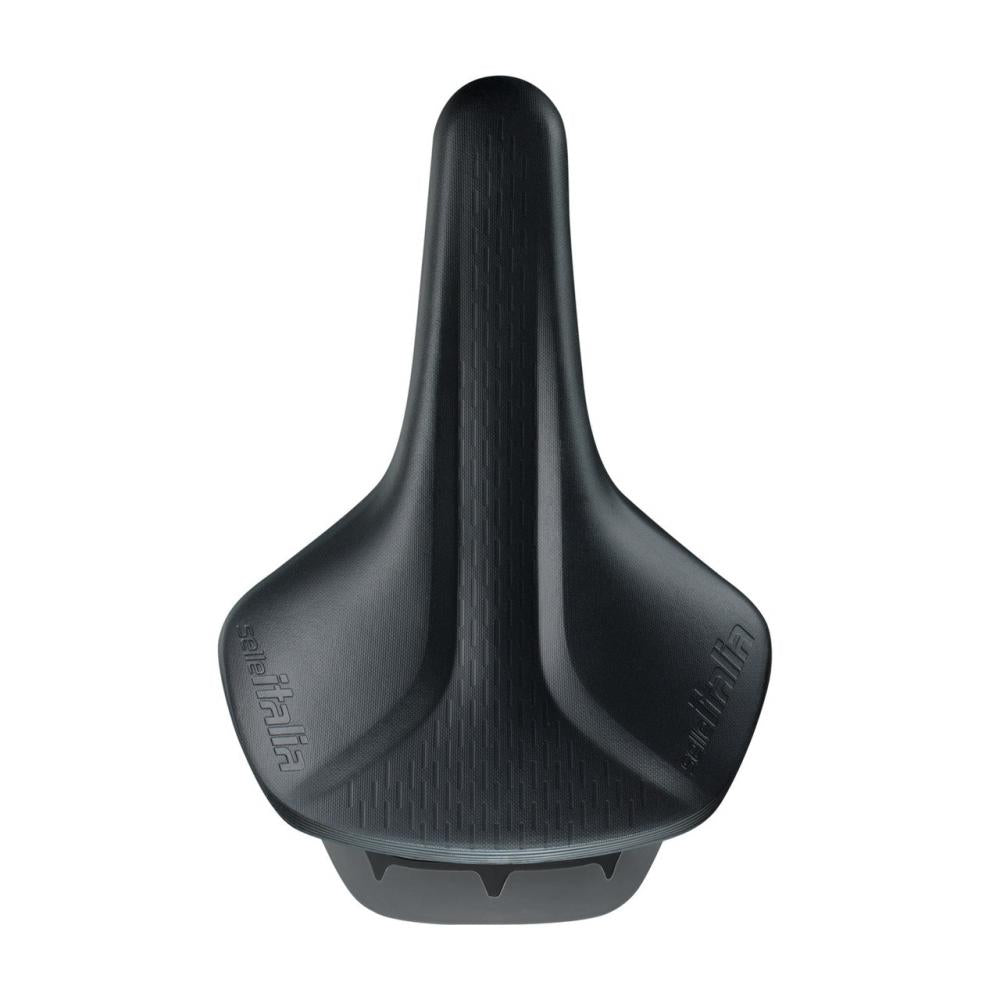 Selle Italia GT-5 L2 Sattel - City / E-Bike Sattel 180×250 mm, FeC-Alloy Gestell Ø7 mm, Lock-On Recycling System, reflektierender 3M-Einsatz, Tragegriff, schwarz