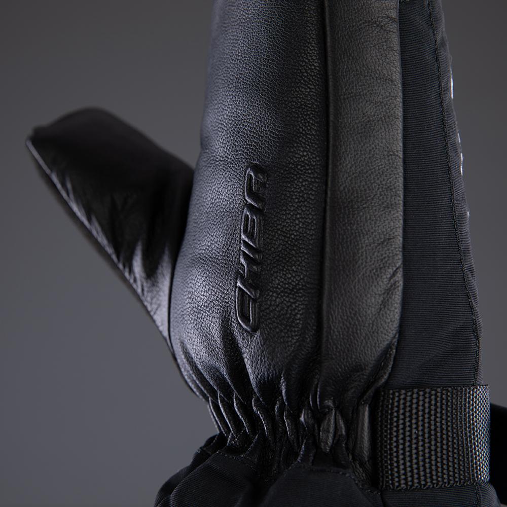 CHIBA Thermo Mitten - wasserdichte wintertaugliche Radhandschuhe, Größe 8, schwarz
