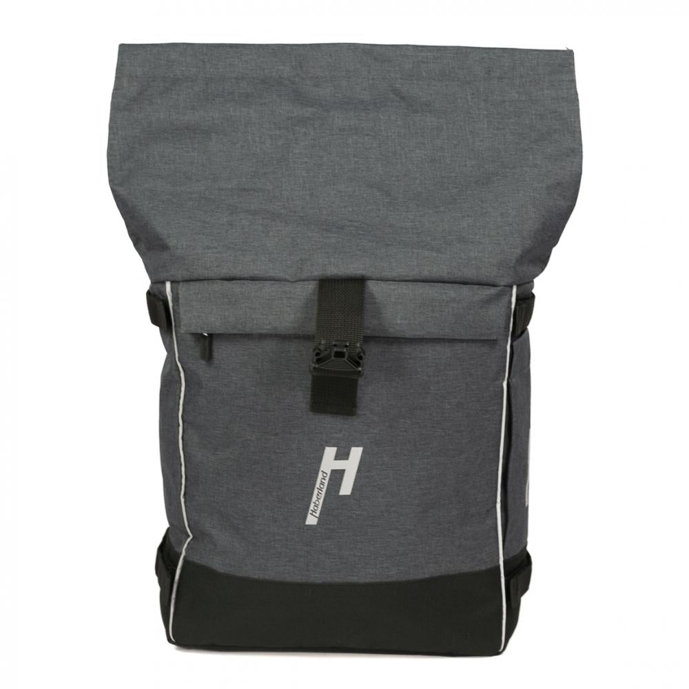 Haberland Rucksack-Doppeltasche Double Loader anthrazit - flexible Gepäckträger- und Rucksacklösung
