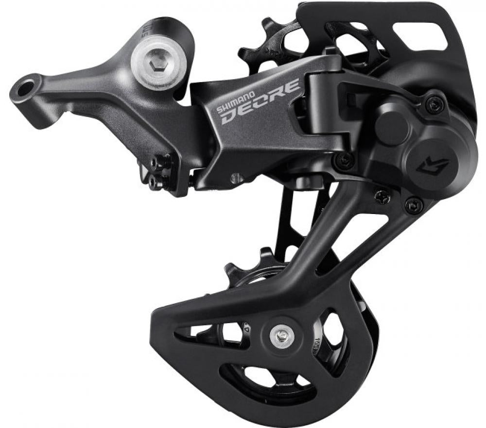 Schwarzes SHIMANO DEORE RD-M5130 10-fach Schaltwerk für Fahrräder.