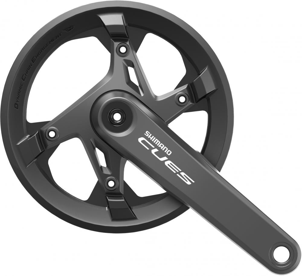 SHIMANO CUES FC-U6000 Fahrrad Kurbelgarnitur, 11-fach, 175mm, dunkelgrau.