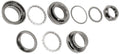 Steuersatz Stahl 1 1/8" - 2-fach gedichteter Gewindesteuersatz, verchromt, 25,4 / 34,0 / 30,0 mm - Einpresstiefe oben: 34 mm, unten: 30 mm - Gabelschaft: 1 1/8 Zoll - Material: Stahl - Farbe: Silber