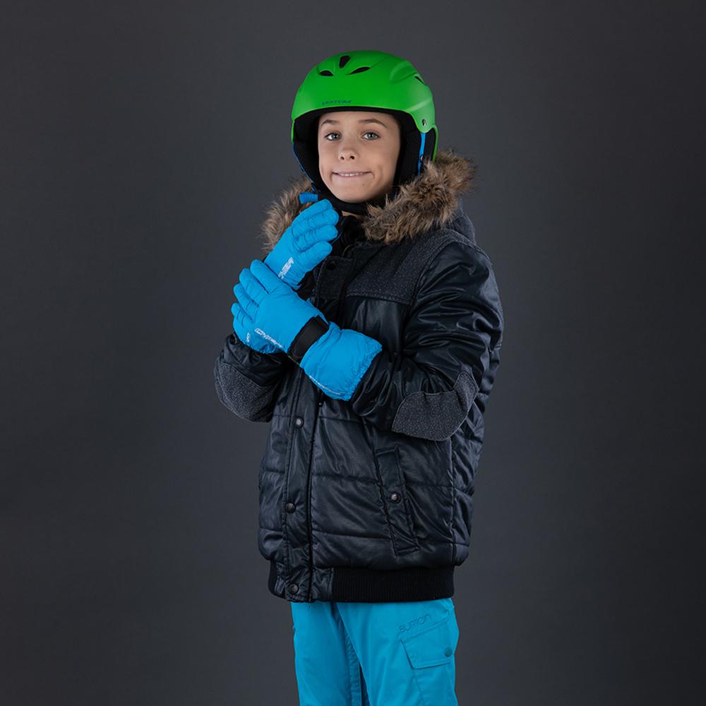CHIBA Kids Allround Finger - Kinder-Winterhandschuhe, wasserdicht, winddicht, atmungsaktiv, Größe 6, aqua