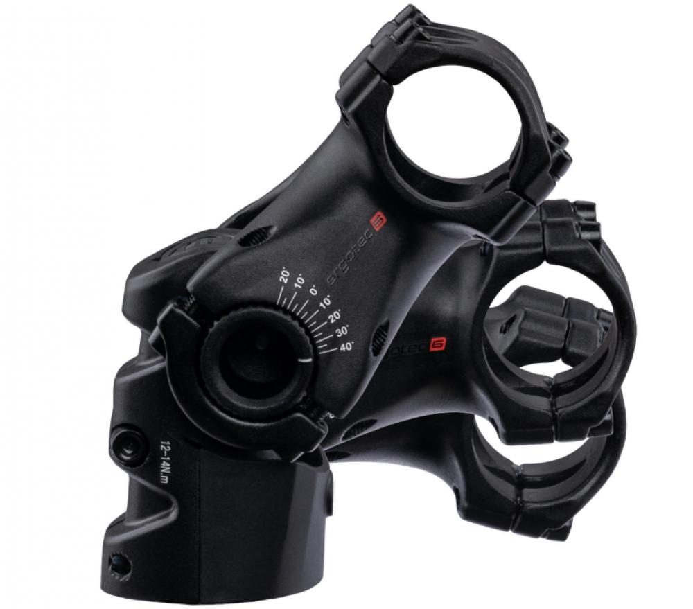 Ergotec Swell RE 70 i Ahead-Vorbau 70 mm Schwarz - Winkelverstellbar mit Kabelführung