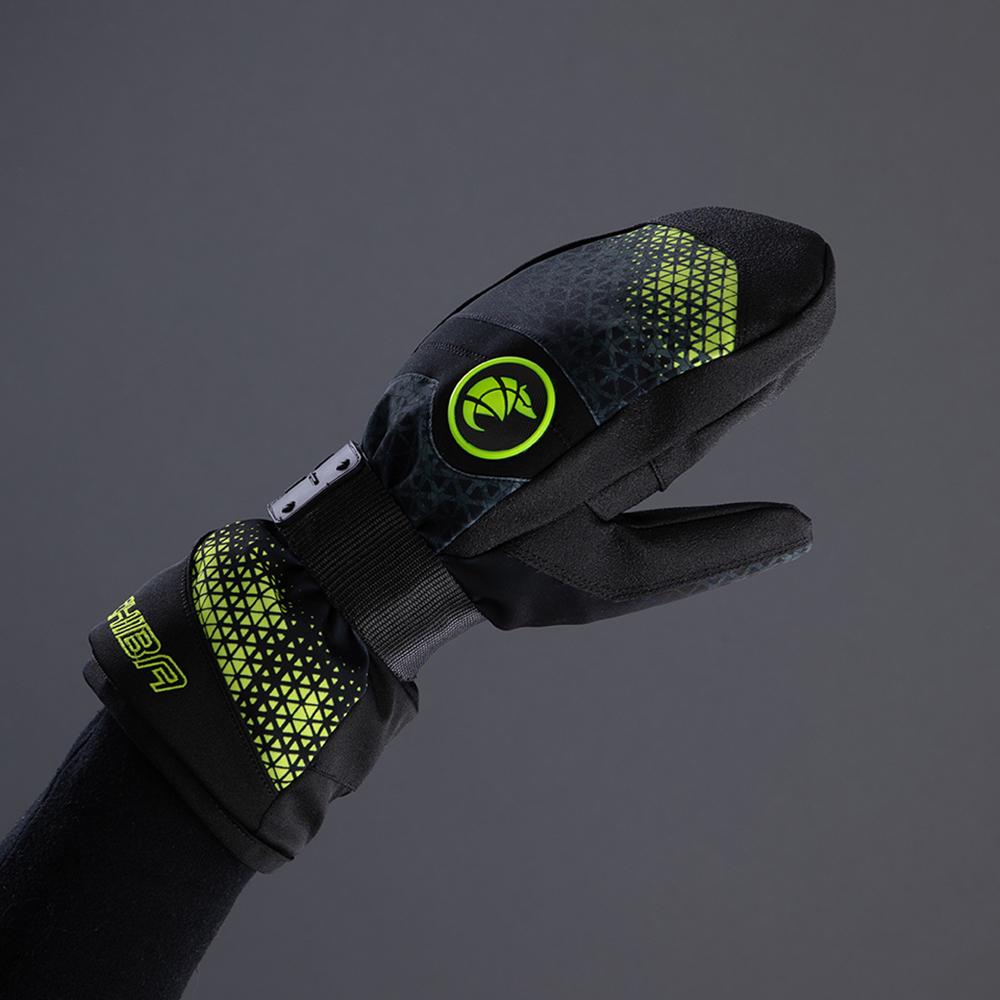 CHIBA Board Mitten - wasserdichte Primaloft Snowboard-Handschuhe, Größe 8, dk. grau/n