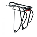 Racktime Gleam IT 2.0 Tour Gepäckträger mit Standlicht Schwarz - Stabiler Fahrradträger 28-29 Zoll
