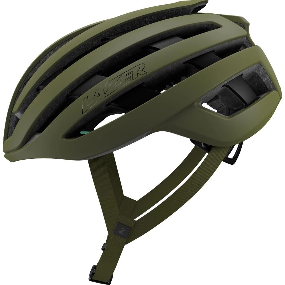 LAZER Helm Z1 KinetiCore Road Matte Pine Green S - leichter Aero-Rennradhelm