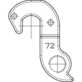 Merida Schaltauge DH-72 für Road RD 72 schwarz - präziser Rahmenschutz für Merida Rennräder