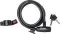 Master Lock Kabelschloss 8232 10 Schwarz 10 mm x 1800 mm - sicheres Fahrradschloss mit Schlüssel