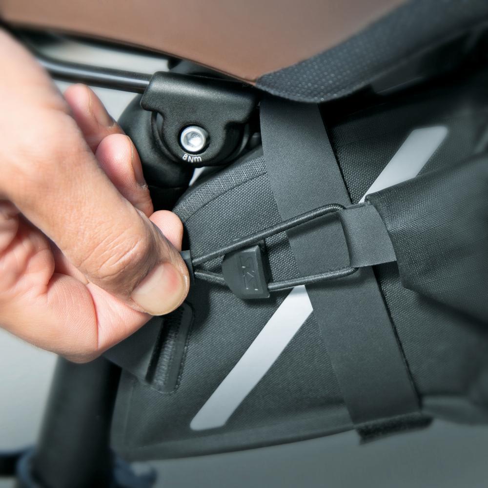 SKS Germany TRAIL SADDLE BAG L Satteltasche - 2 Liter Volumen wasserdicht Rollverschluss reflektierende Elemente ideal für Gravel und MTB