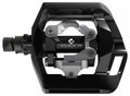 Schwarzes Shimano PD-T421 Kombipedal für Freizeit und Alltag mit Click'R-Bindung für einfaches Einklicken.