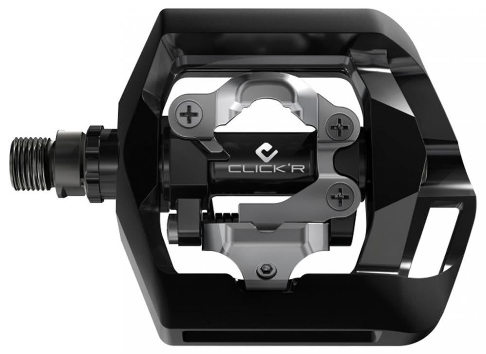 Schwarzes Shimano PD-T421 Kombipedal für Freizeit und Alltag mit Click'R-Bindung für einfaches Einklicken.