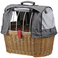 KLICKfix Doggy Basket Plus Hundekorb 36x52x46 cm, KorbKlip, stabiler Fahrradkorb für Hunde