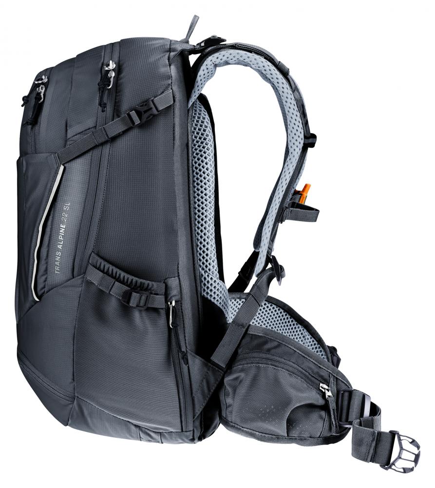 Deuter Trans Alpine 22 SL Fahrradrucksack 22L Schwarz - Damen-Mehrtagesrucksack für alpine Touren & MTB