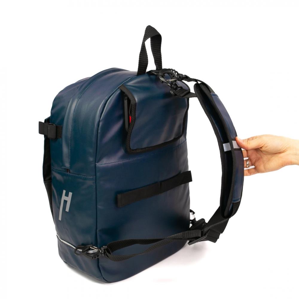 Haberland Bike-Rucksack Lucky Active Plus blau - variable Gepäckträger- & Rucksacklösung