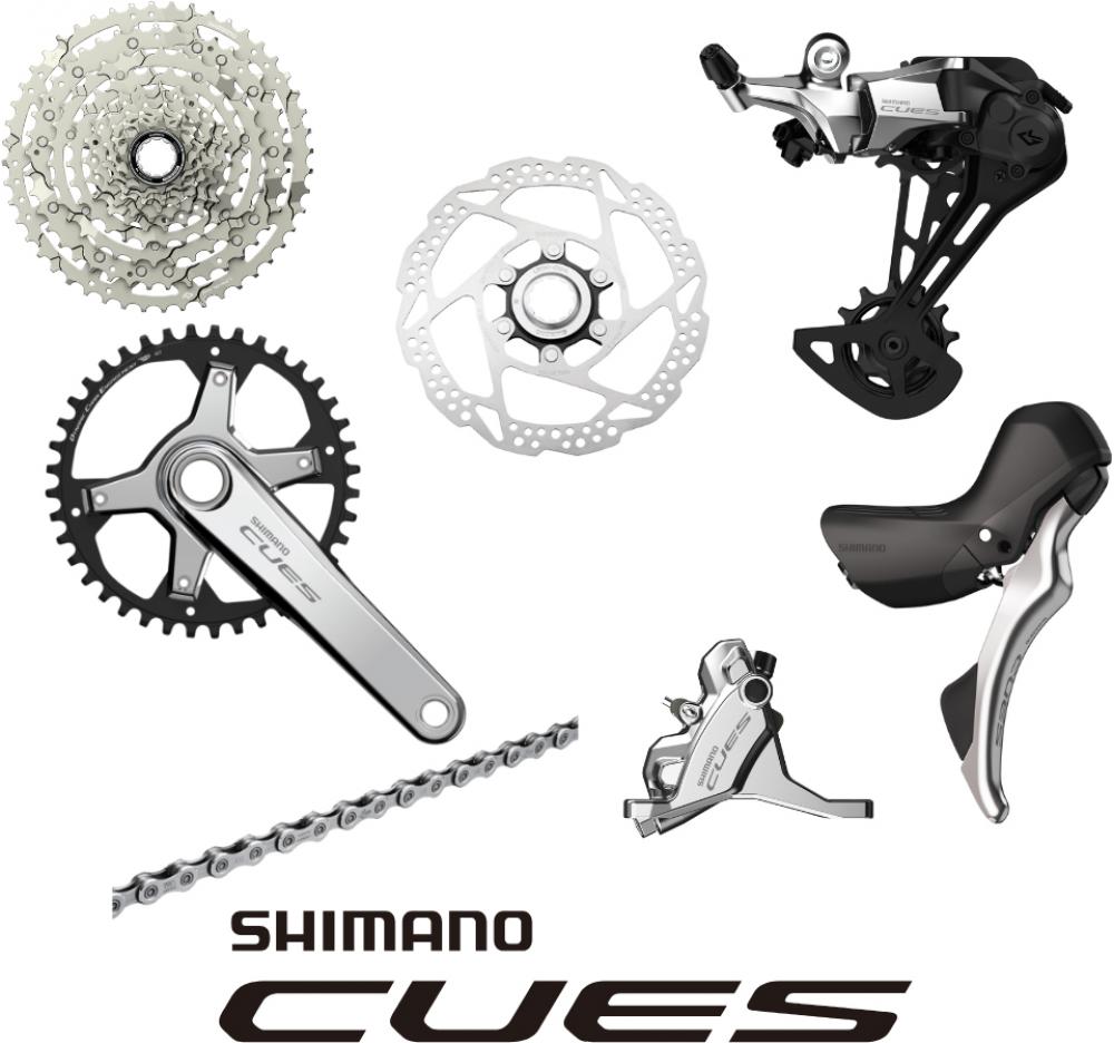 SHIMANO Gruppe CUES Silver Edition 10 Silver - komplette 10-fach Schalt- und Bremsgruppe