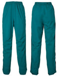 Basil Fahrrad Regenhose Skane Herren teal green XXL, Vorder- und Rückansicht der Regenhose.
