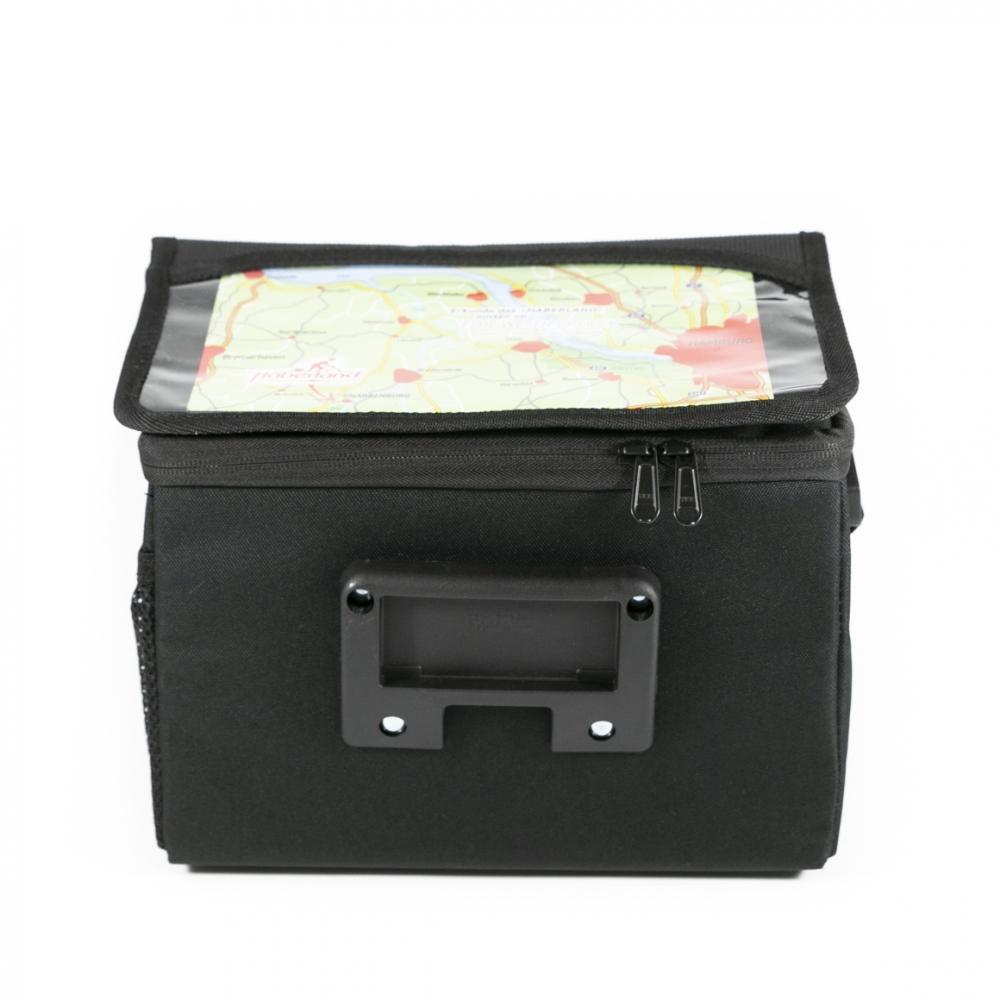 Haberland Lenkertasche 6l Classic schwarz - praktische Lenkertasche mit KLICKfix