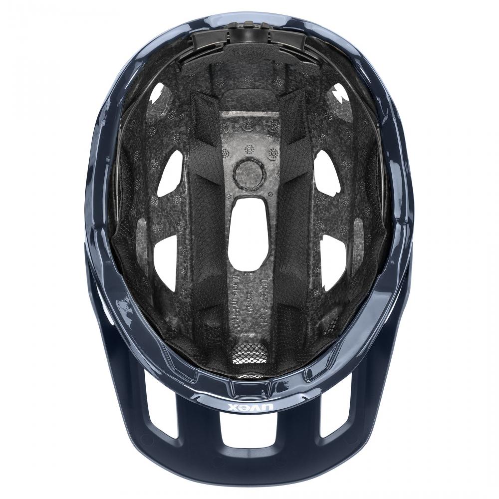 uvex react MTB-Fahrradhelm - Größe 56-59 cm, Mystic Matt, Double-Inmould, 3D IAS, monomatic, sportliches Gelände