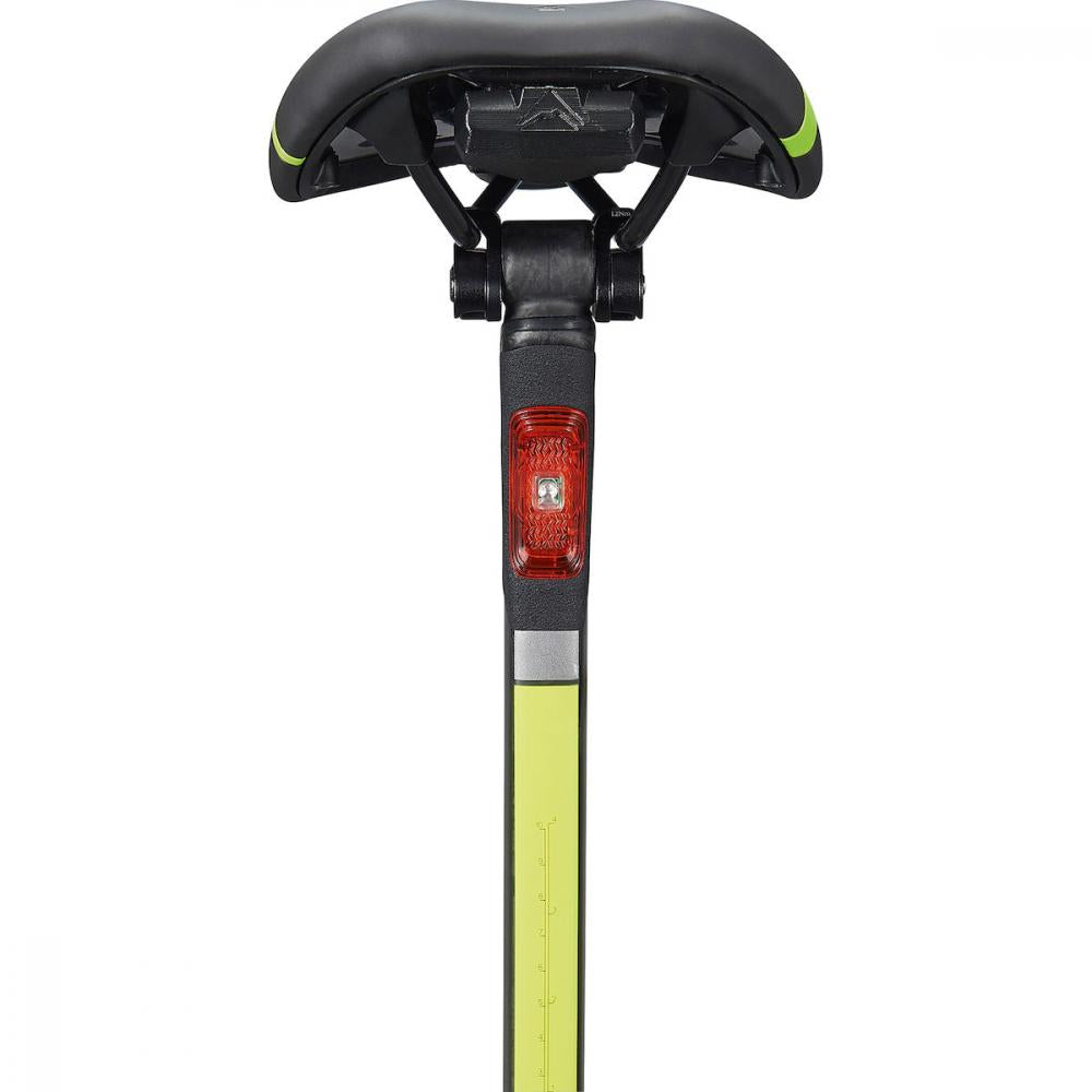 Integriertes Merida Rücklicht REACTO in schwarzer Aero-Sattelstütze für REACTO Rennräder mit roter LED.