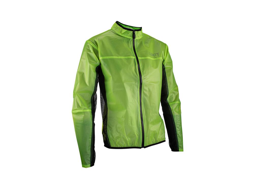 Leatt RaceCover Rain Jacket Regenjacke Lime Größe S - Wasserdichte Motorrad Regenbekleidung