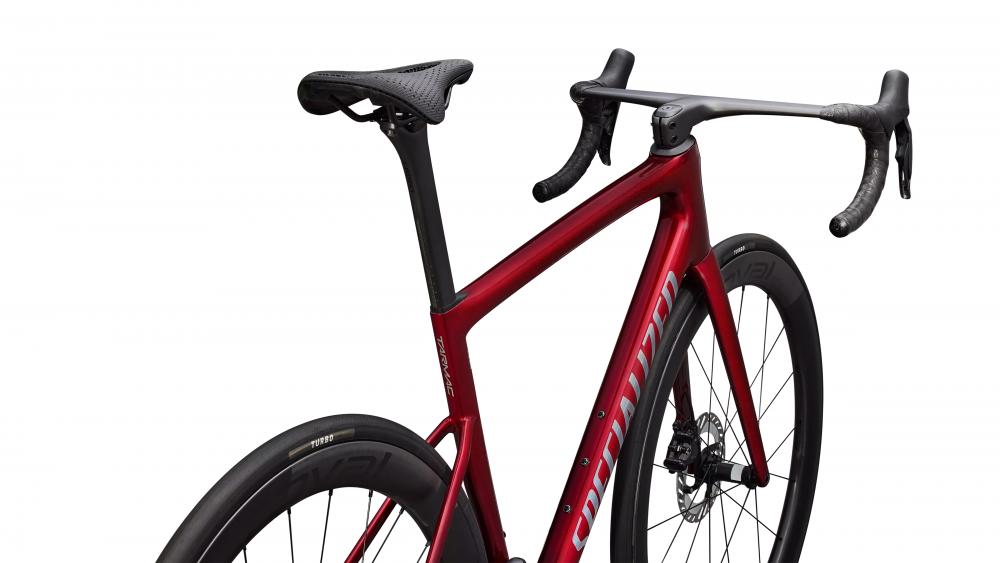 Specialized Tarmac SL8 Pro Rennrad - Größe 49, Gloss Red Sky Chrome, Shimano Ultegra Di2, Roval Rapide CL II, Powermeter