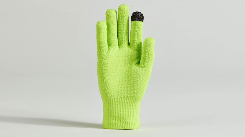 Specialized THERMAL KNIT Handschuh LF HYP L L HYPER GREEN - warmer MTB Langfinger Handschuh - Bekleidung