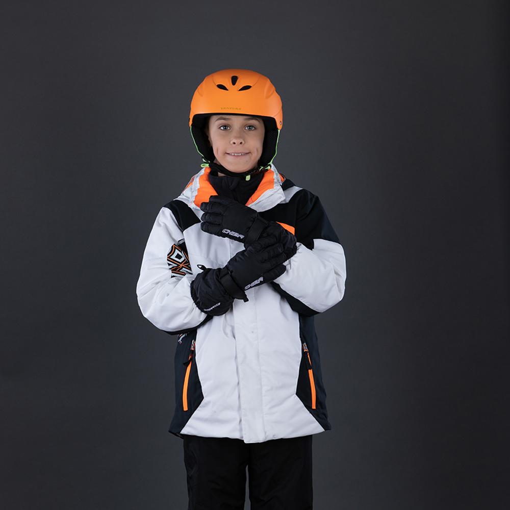 CHIBA Kids Allround Finger - Kinder Fahrradhandschuhe, wasserdicht, winddicht, Größe 5, schwarz