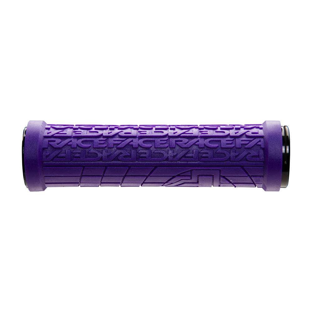 Race Face Grippler Lock-On Griff 30mm purple lila für maximalen Halt und Kontrolle am Fahrradlenker.