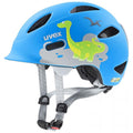 uvex oyo style - Kinder Fahrradhelm - leicht & sicher - In-Mold - xTRA Shield - KID PROtect - LED erweiterbar - Dino Blue Matt - 45-50 cm